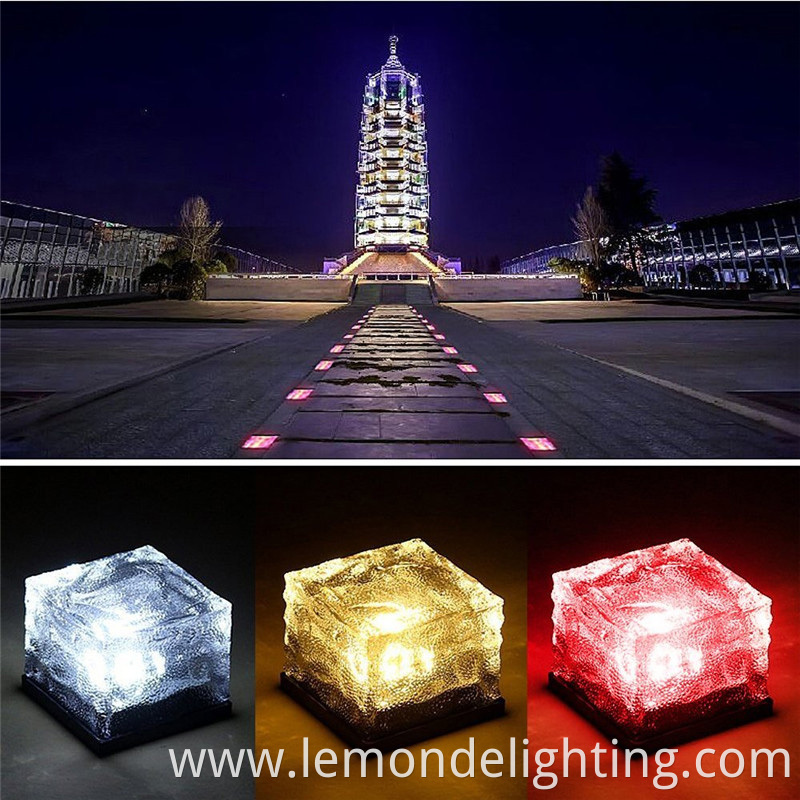 Solar Brick Pathway Lights 